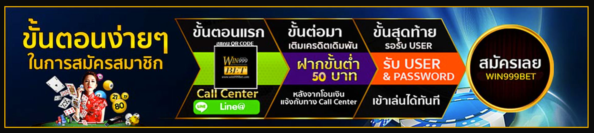 สมัคร Win999bet