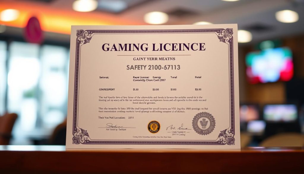 ใบอนุญาตเกมและมาตรฐานความปลอดภัย